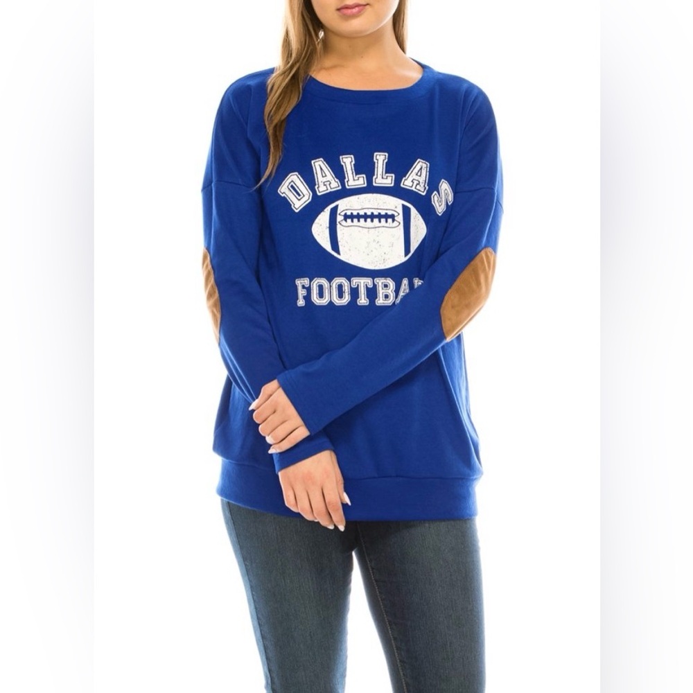 Blue Dallas Football Long Sleeve Shirt